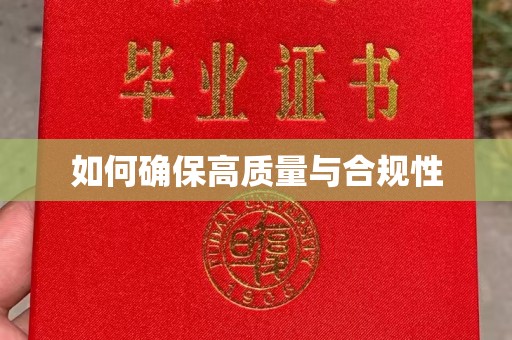 三亚如何确保高质量与合规性