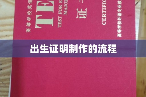 三亚出生证明制作的流程