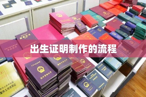 三亚出生证明制作的流程