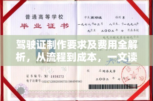 三亚驾驶证制作要求及费用全解析，从流程到成本，一文读懂